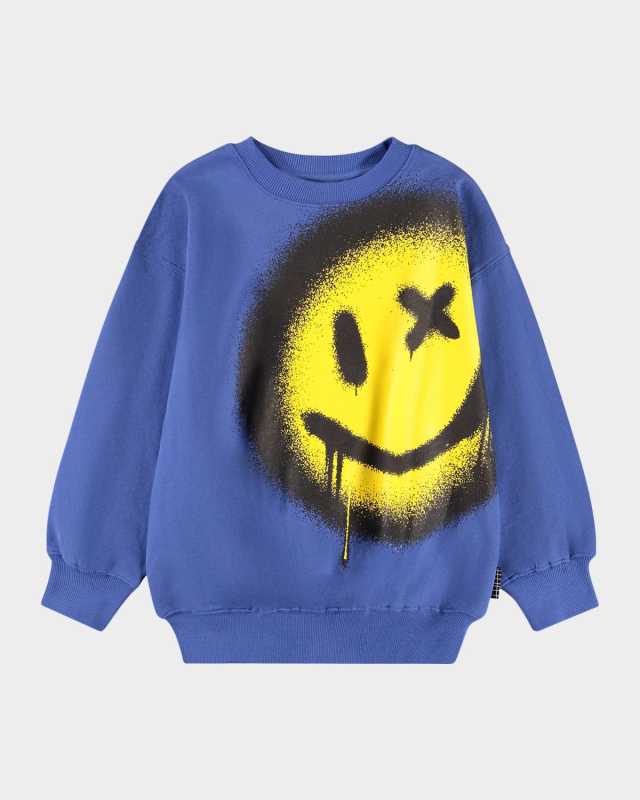 Boy's Mar Graphic-Print Organic Cotton Sweatshirt, 4-6